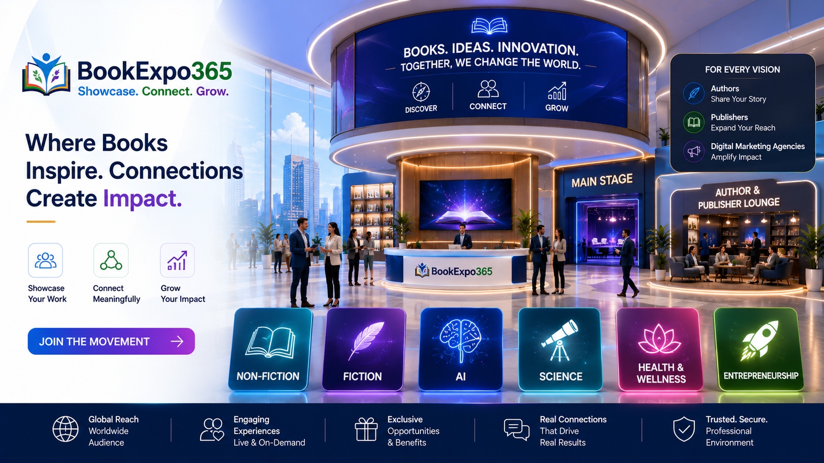 Industry partners collaborating across the BookExpo365 platform